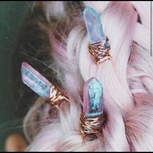 Unicorn Braid Hairpins- Handmade!